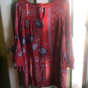 Anthropologie Vanessa Virginia Isabelle Silk Floral Dress size 8